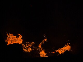 fire in the dark