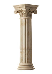 Obraz premium Stone pillar with columns png ancient pillar png Greek column png stone column png architectural pillar png isolated stone pillar png isolated on white or transparent background. PNG
