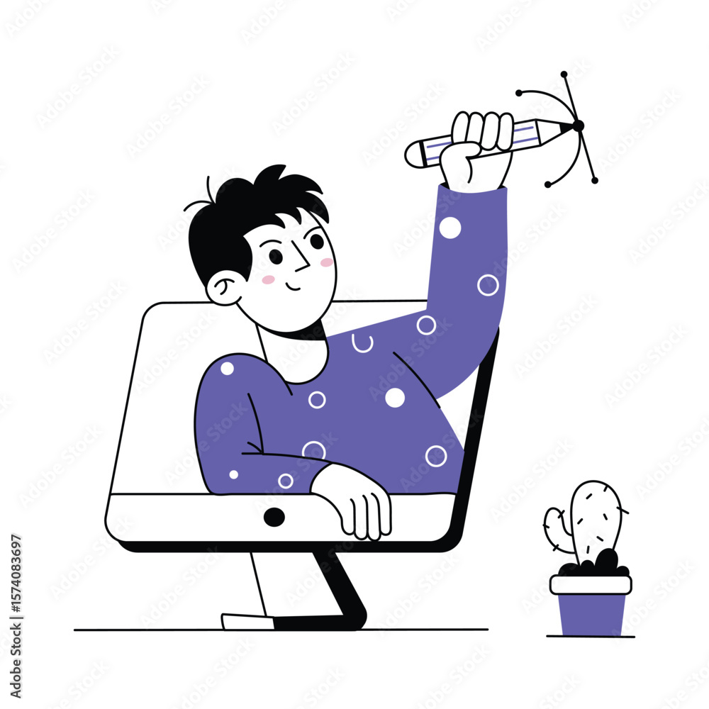 Poster design development vector illustration. eps 10 file