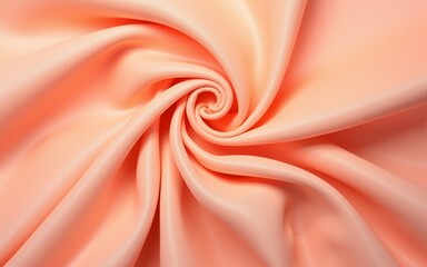 Background texture of orange pink woven fabric for wear made of soft cotton. Spring and summer season. High quality