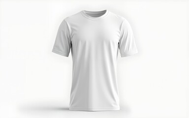 Blank white tshirt mockup clothing apparel undershirt. High quality