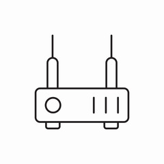 wifi modem router icon vector sign