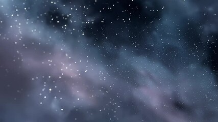 Soft vertical movement of stars behind menu panel alignment