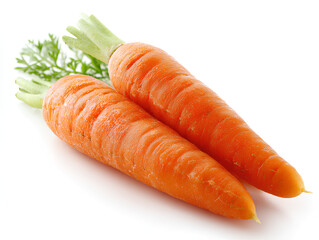 carrots isolated on white