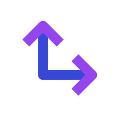 arrows two tone icon set