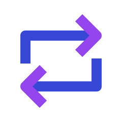 arrows two tone icon set