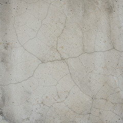 Photorealistic Aged Concrete Wall Texture with Cracks on Clean Background. 