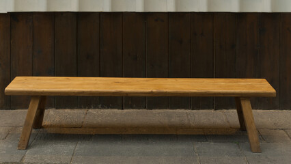 Wooden Bench Rustic Seating for Outdoor and Indoor Spaces