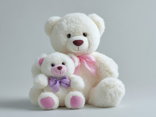 two teddy bears