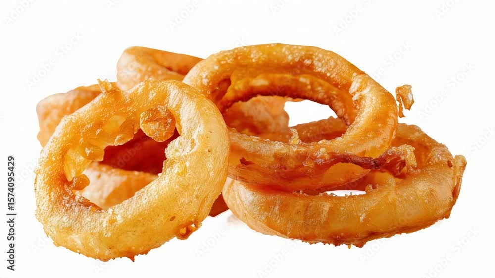 Poster onion rings stacked vertically for presentation or display
