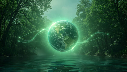 ecogreen earth illustration