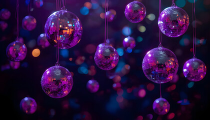 disco ball with colors
