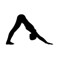 Peaceful Yoga Pose Icon – Meditation and Wellness Symbol