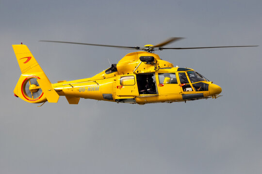 Airbus Helicopters AS365 Dauphin search and rescue (SAR) helicopter from Noordzee Helikopters Vlaanderen (NHV)