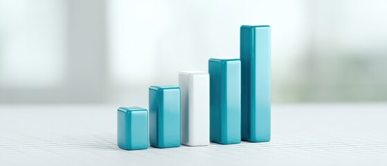 Business growth analysis office environment infographic content modern workspace aerial view data visualization insights