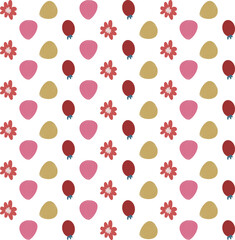 Seamless pattern in botanical theme presented as a vector illustration. Perfect for wrapping, product packaging, and fabric.

