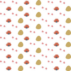 Seamless pattern in botanical theme presented as a vector illustration. Perfect for wrapping, product packaging, and fabric.

