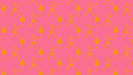 Hammer throw ,athletics vector pattern multicoloured