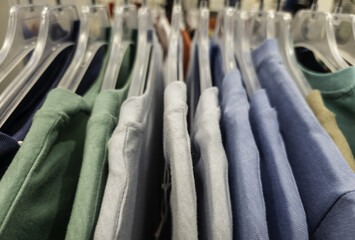 Shirts in a market shop beauty