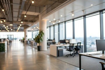 Modern Office Space With Open Layout and Bright Natural Lighting

