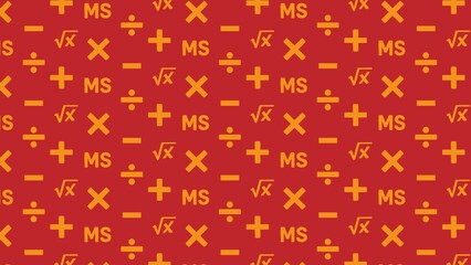 Vector calculator icon pattern design colored