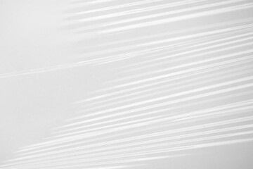Abstract white plastic film wrap texture background