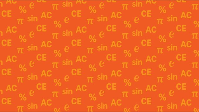 Vector calculator icon pattern design colored