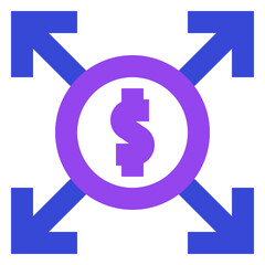 business two tone icon set