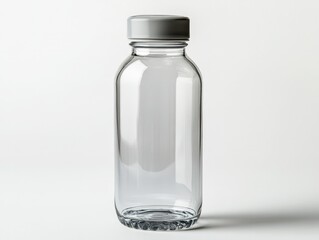 Empty Glass Bottle with Screw Cap