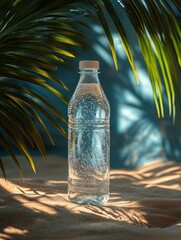 Water Bottle on Beach