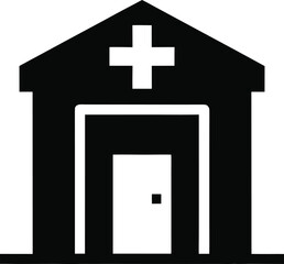 Obraz premium Emergency bunker-style trauma clinic with steel doors