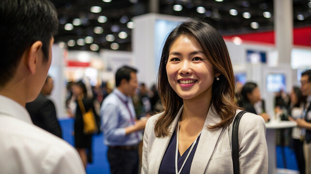 At trade shows, networking thrives as Asian women engage with industry peers and foster business growth