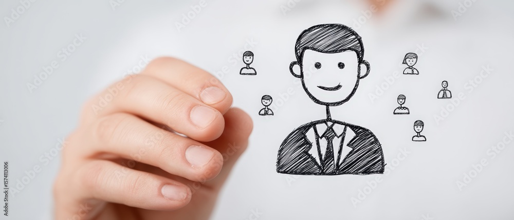 Poster engaging business networking event building connections in a professional setting illustration creat