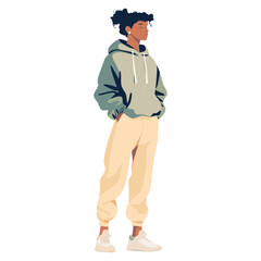 Obraz premium Gen z illustration pants streetwear vector