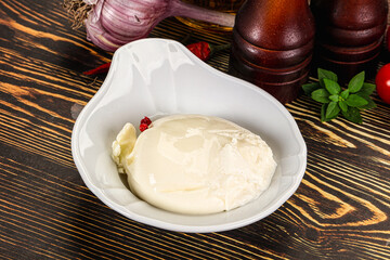 Italian soft young cheese burrata