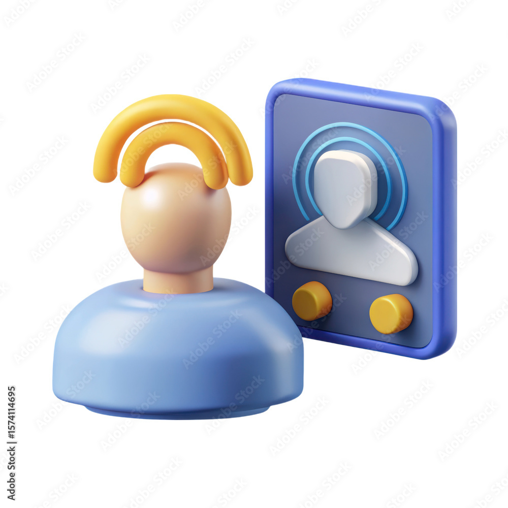 Fototapete high quality 3d rendering icon land transportation isolated on white background depicts a connection