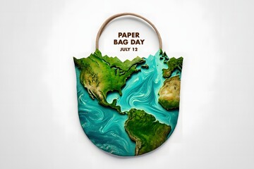 Paper Bag Day Earth Design Shows Environmental Awareness