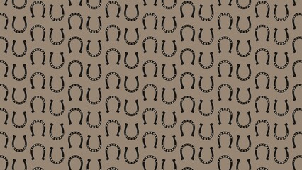 VECTOR SEAMLESS HORSESHOE PATTERN DESIGN