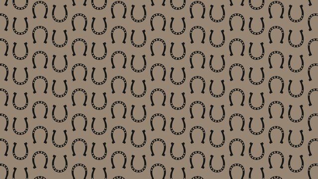 VECTOR SEAMLESS HORSESHOE PATTERN DESIGN