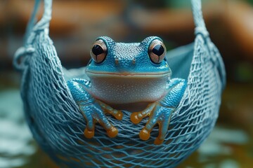 Frog in Hammock.
