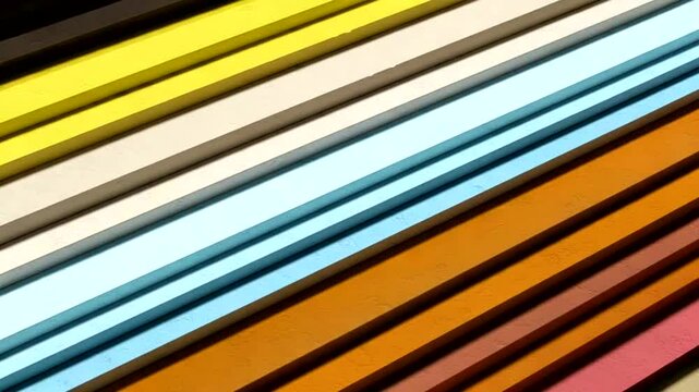 Angled, colorful lines creating a vibrant, abstract composition