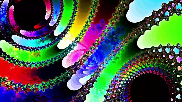 lace fractal pattern geometric shape motion element ornament animation elegant background
