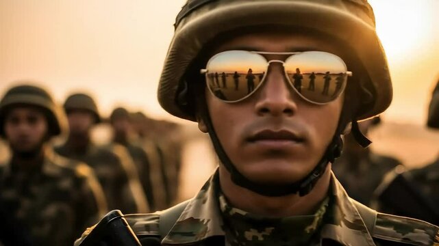 India independence day soldiers in uniform displaying strength and national pride a symbol of courage and unity of kargil vijay diwas