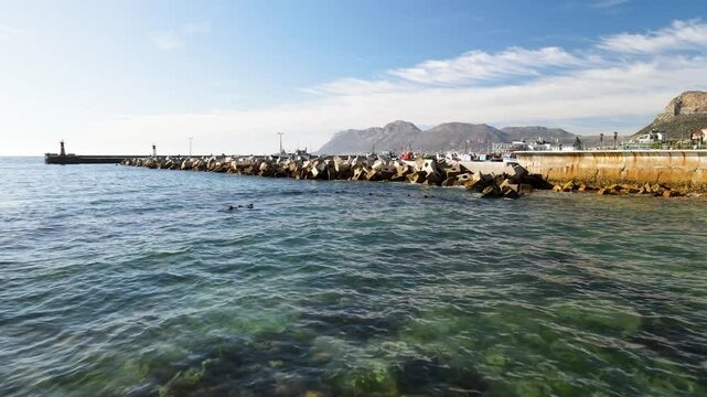 Aerial view of Table Mountain, Cape Town, South Africa.