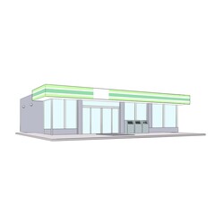 Obraz premium vector illustration of a building
