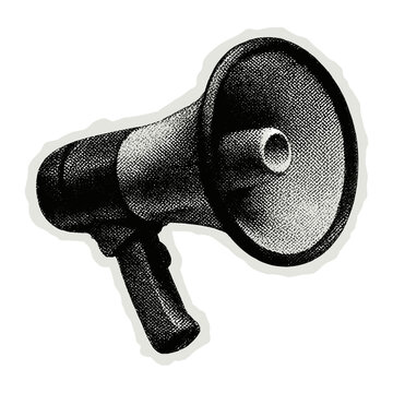 Vintage megaphone illustration design  vector