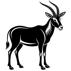 black silhouette of a deer