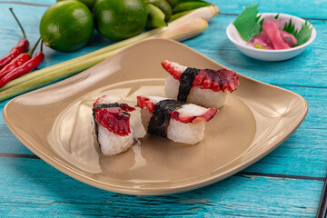 Japanese cuisine - sushi with octopus