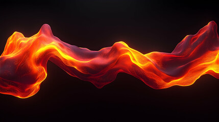 Abstract flowing fabric design on a dark background. Possible use digital art, graphic design, wallpaper