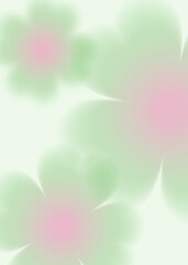 Diffused Blurry Aesthetic Gradient Clover Background